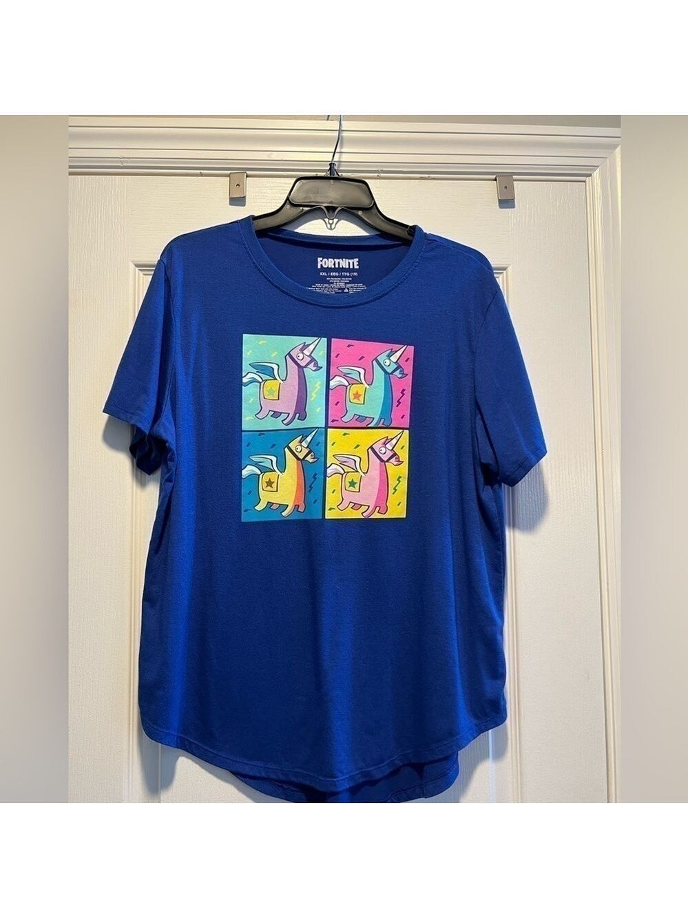 Girl’s Junior Fortnite Unicorn Short Sleeve Graphic T-shirt. Size XXL (19)